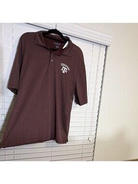Champion Authentic Athleticwear Texas A&M Men’s XL Maroon Polo Golf Shirt